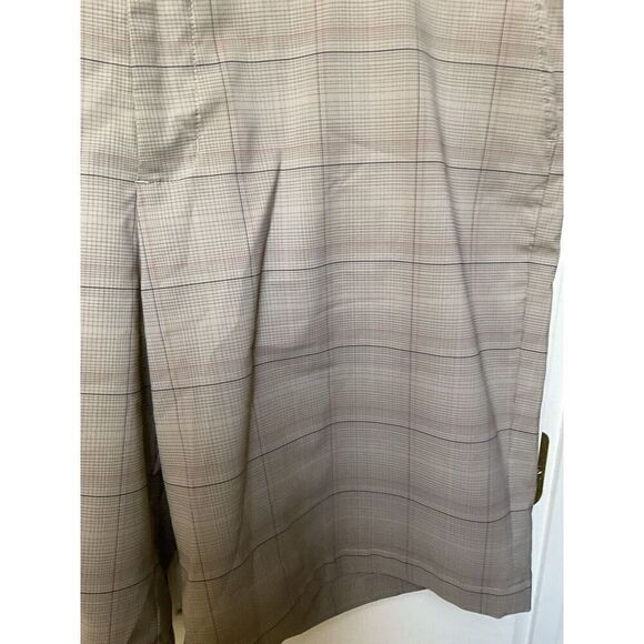 Slazenger Mens Golf Shorts 38 Plaid Tan Athletic‎ Poly Spandex Flat Front - Picture 3 of 14